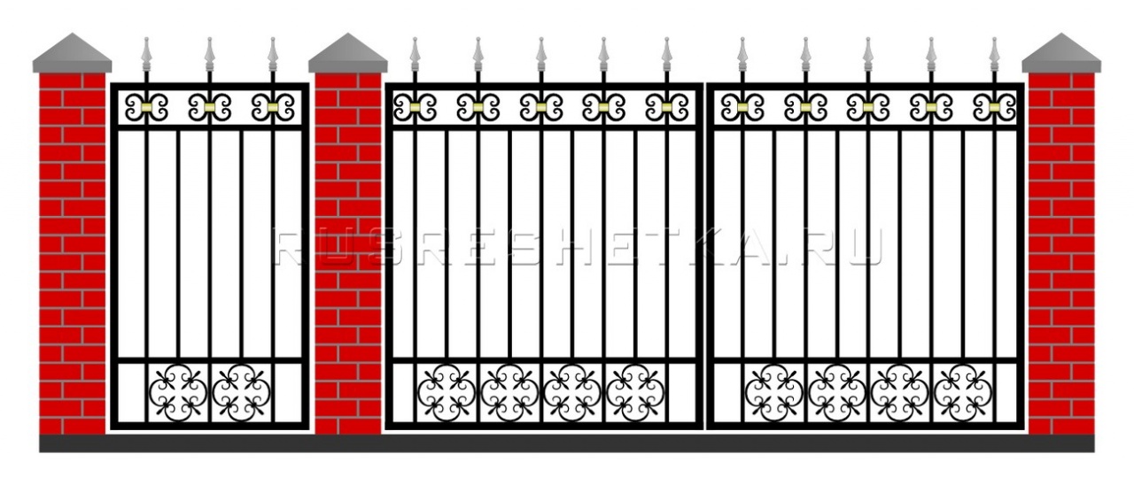 Забор и ворота 67