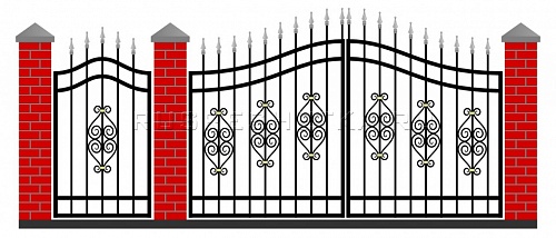 Забор и ворота 53